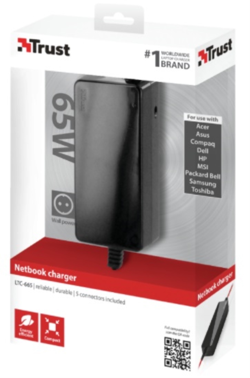 TRUST TRUST CARICATORE NETBOOK FINO A 65 W